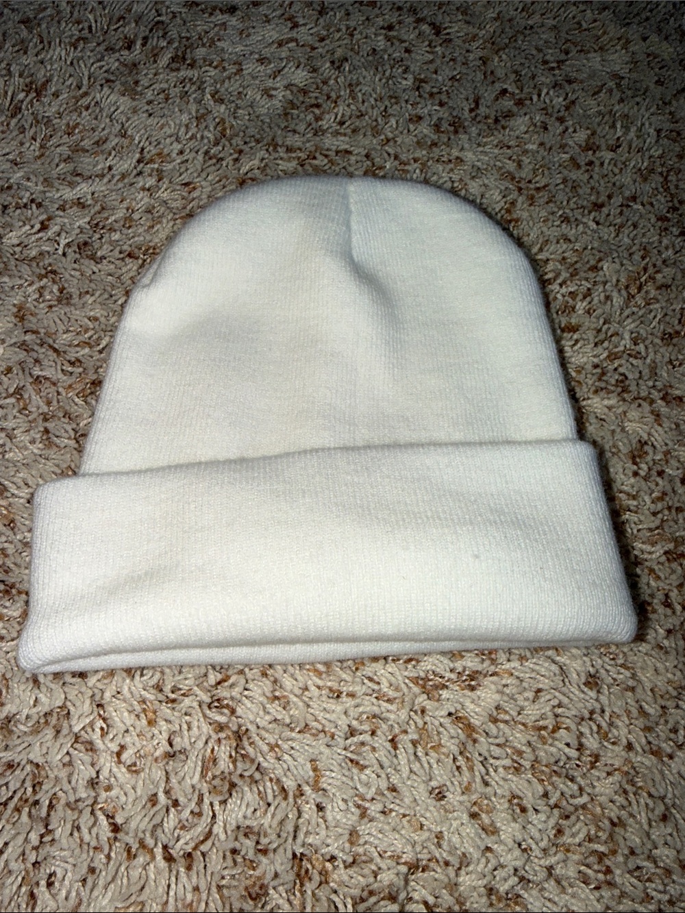 New Free people classic white cuffed knit beanie. - Picture 3 of 6